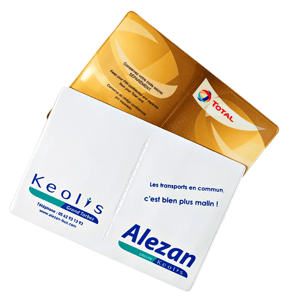 Pochette publicitaire en plastique, pochette imprimée pour transport