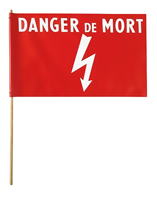 Banderole signalisation de danger pour chantier